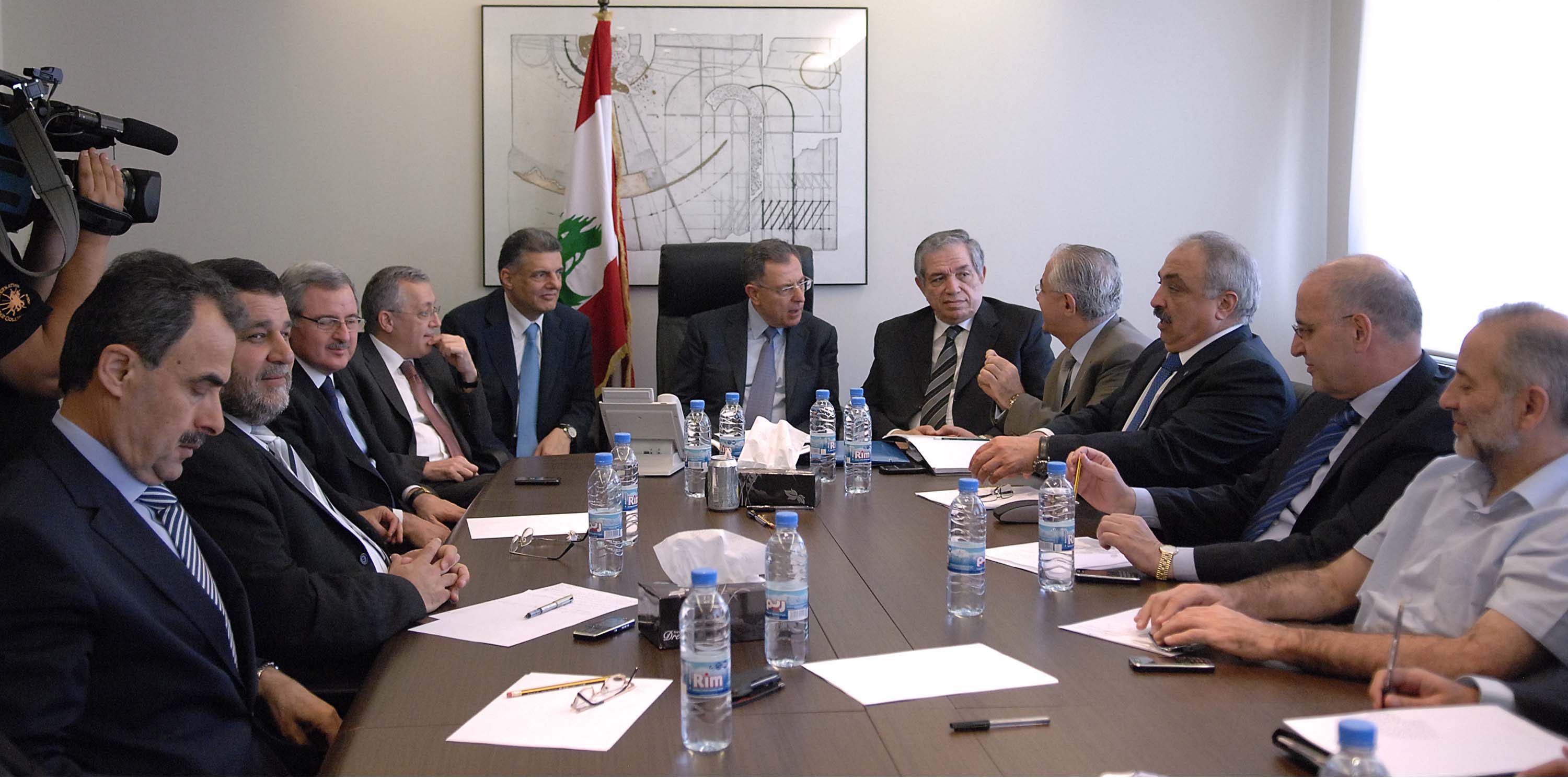 الكتلة خلال الاجتماع في السادات تاور